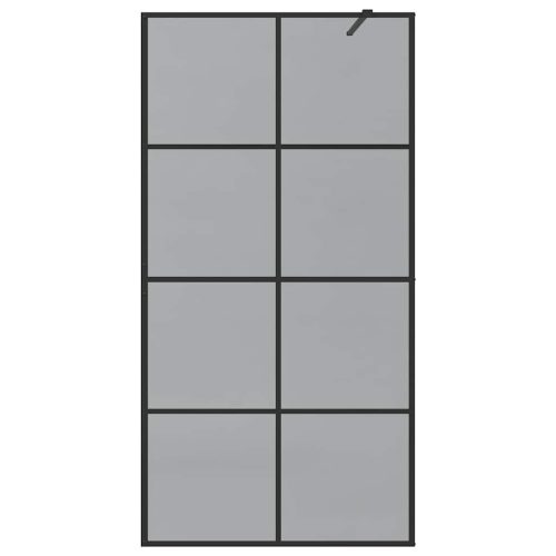  Walk-in zuhanyfal Fekete 100 x 195 cm edzett üveg