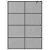  Walk-in zuhanyfal Fekete 140 x 195 cm edzett üveg