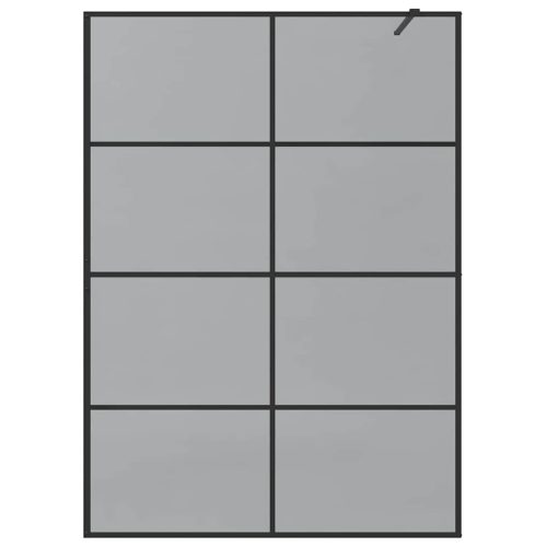  Walk-in zuhanyfal Fekete 140 x 195 cm edzett üveg