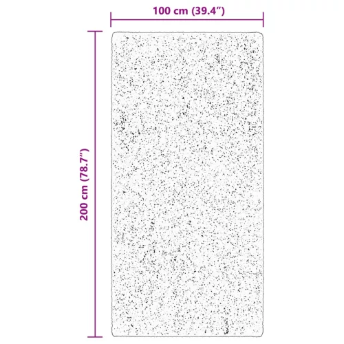  Területszőnyegek Négyszögletes HUARTE Barna 200 x 100 cm