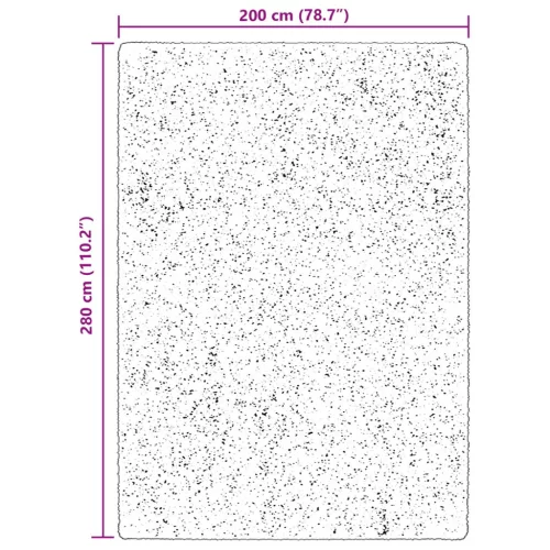  Területszőnyegek HUARTE Barna 280 x 200 cm Poliészter