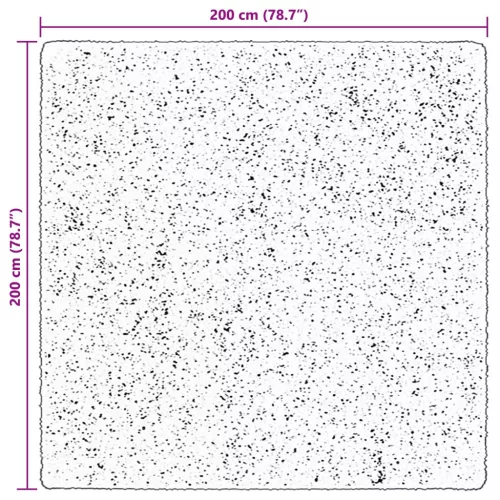  Területszőnyegek Négyzet HUARTE Barna 200 x 200 cm