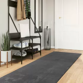  Területszőnyegek HUARTE Antracit 500 x 80 cm Poliészter