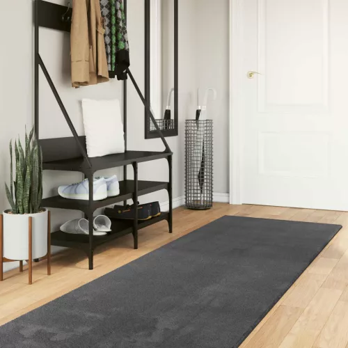  Területszőnyegek HUARTE Antracit 1000 x 80 cm Poliészter