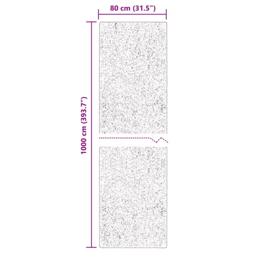  Területszőnyegek HUARTE Bézs 1000 x 80 cm Poliészter