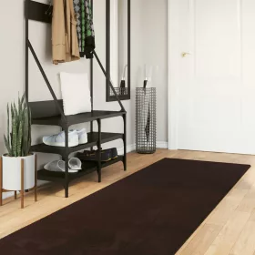    Közepes szálú, puha és mosható szőnyeg HUARTE Barna 300 x 80 cm
