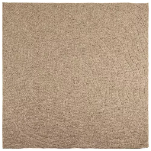  Területszőnyegek Moiré Négyzet Természetes 200 x 200 cm