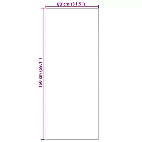  Területszőnyegek Négyszögletes Krém 150 x 80 cm