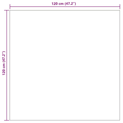  Területszőnyegek Négyzet HUARTE Bézs 120 x 120 cm Poliészter