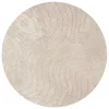  Területszőnyegek Kerek HUARTE Bézs Ø 160 CM Poliészter