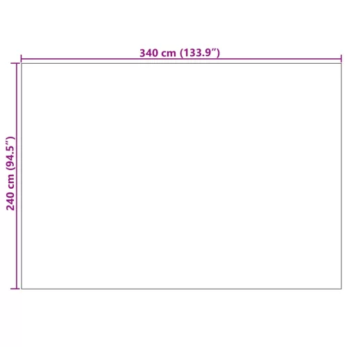  Területszőnyegek HUARTE Zöld 340 x 240 cm Poliészter