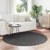  Területszőnyegek Kerek Antracit Ø 120 CM