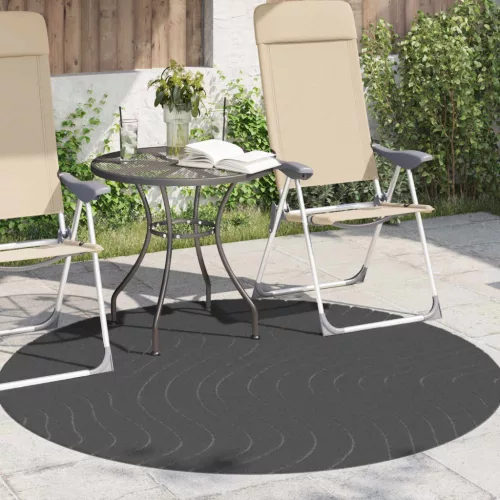  Területszőnyegek Kerek Antracit Ø 120 CM