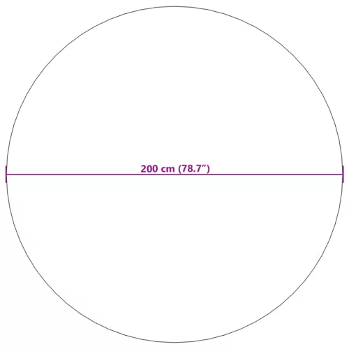  Területszőnyegek Kerek HUARTE Tópszínű Ø 200 CM Poliészter