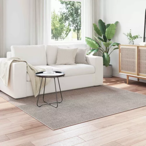  Területszőnyegek HUARTE Krém és Taupe 120 x 120 cm Poliészter