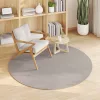  Területszőnyegek Kerek Krém és Taupe Ø 120 CM