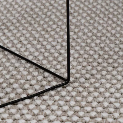  Területszőnyegek Kerek Krém és Taupe Ø 120 CM