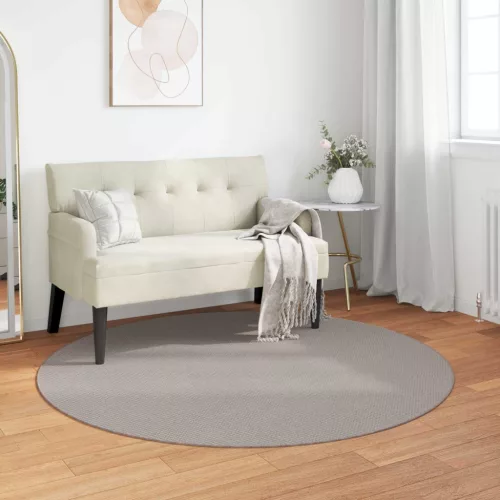  Területszőnyegek Kerek Krém és Taupe Ø 200 CM