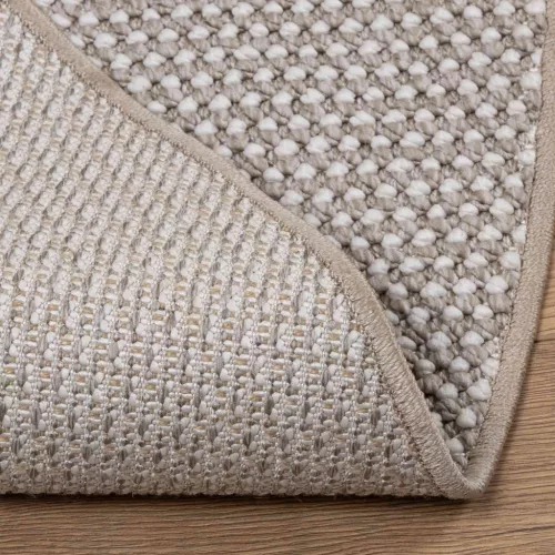  Területszőnyegek Kerek Krém és Taupe Ø 200 CM