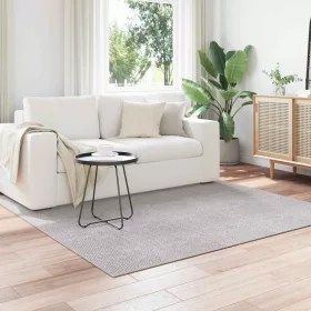    Területszőnyegek HUARTE Krém és Szürke 200 x 200 cm Poliészter