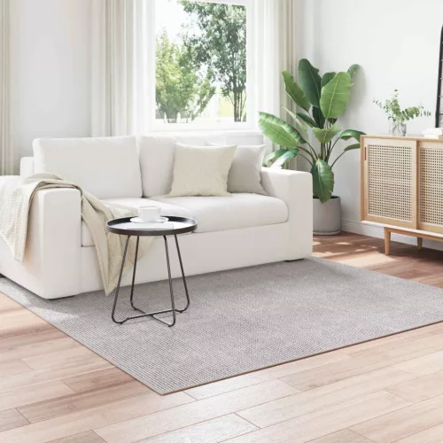  Területszőnyegek HUARTE Krém és Szürke 200 x 200 cm Poliészter