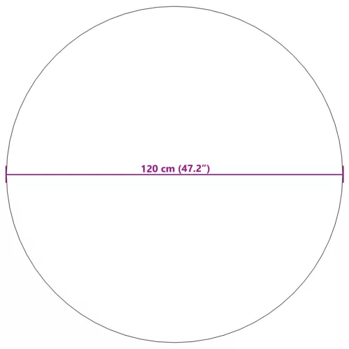  Területszőnyegek Kerek HUARTE Krém és Szürke Ø 120 CM