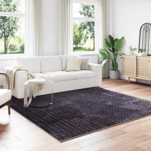  Területszőnyegek Négyzet HUARTE Bézs 120 x 120 cm Poliészter