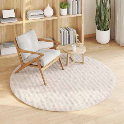  Területszőnyegek Kerek Bézs Ø 120 CM