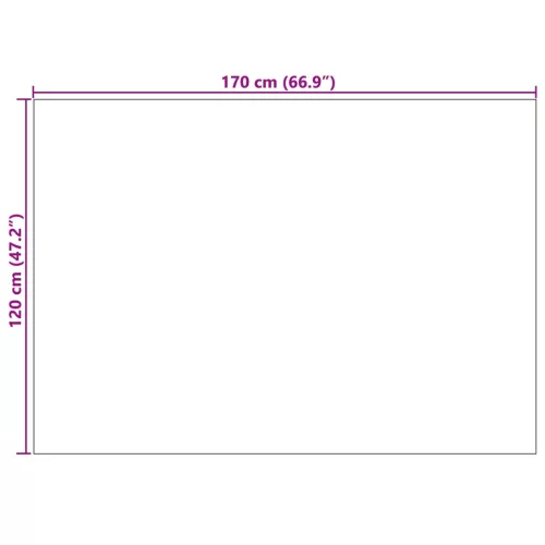  Területszőnyegek Négyszögletes Szürke 170 x 120 cm
