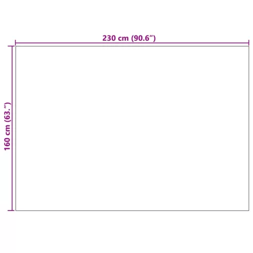  Területszőnyegek Négyszögletes Szürke 230 x 160 cm