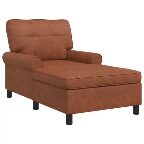  PÁRÁS FOTEL párnával Barna 91 x 157 x 91 cm Antik PU