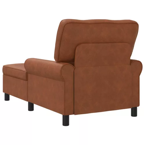  PÁRÁS FOTEL párnával Barna 91 x 157 x 91 cm Antik PU