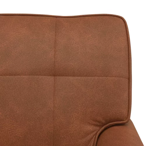  PÁRÁS FOTEL párnával Barna 91 x 157 x 91 cm Antik PU