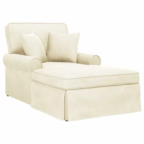  Fotel Loungba Szoknyával Krém 91 x 157 x 91 cm Kábelt Szövet