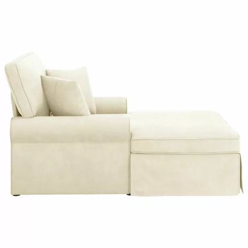  Fotel Loungba Szoknyával Krém 91 x 157 x 91 cm Kábelt Szövet