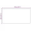  Szőnyeg Nyomtatás Krém 150 x 80 cm Poliészter és PVC