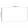  Szőnyeg Nyomtatás Krém 200 x 80 cm Poliészter és PVC