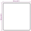  Szőnyeg Nyomtatás Krém 100 x 100 cm Poliészter és PVC