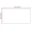  Szőnyeg Nyomtatás Krém 150 x 100 cm Poliészter és PVC