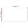  Szőnyeg Nyomtatás Krém 200 x 100 cm Poliészter és PVC