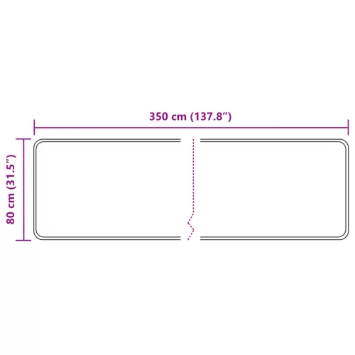  Szőnyeg futó MARSA Bézs 80 x 350 cm Poliészter és PVC