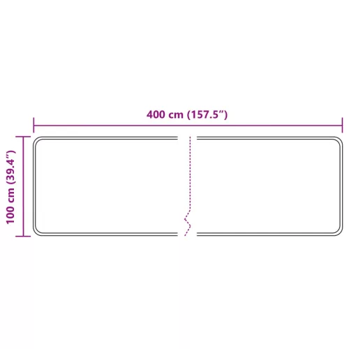  Szőnyeg futó MARSA Bézs 100 x 400 cm Poliészter és PVC