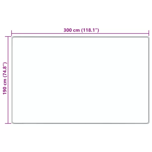  Szőnyeg futó MARSA Erdei zöld 300 x 190 cm Poliészter és PVC