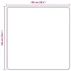  Szőnyeg futó MARSA Szürke 100 x 100 cm Poliészter és PVC