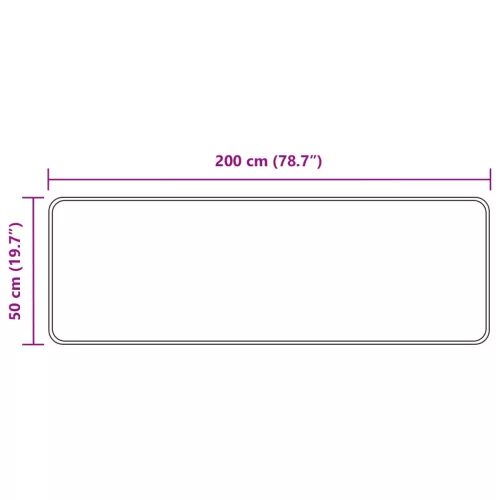  Szőnyeg futó MARSA Sokszínű 50 x 200 cm Poliészter és PVC
