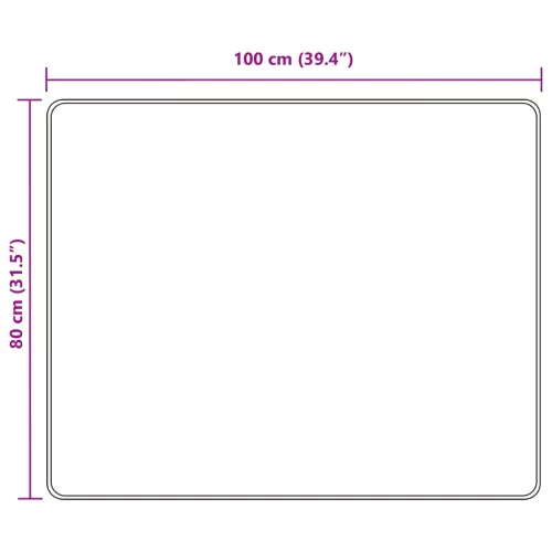  Szőnyeg futó MARSA Fekete 80 x 100 cm Poliészter és PVC