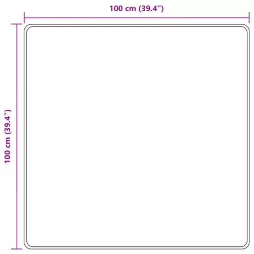  Szőnyeg futó MARSA Fekete 100 x 100 cm Poliészter és PVC