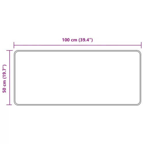  Szőnyeg futó MARSA Fehér 50 x 100 cm Poliészter és PVC