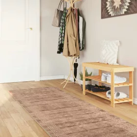  Szőnyeg futó MARSA Fehér 80 x 400 cm Poliészter és PVC