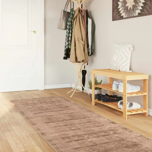  Szőnyeg futó MARSA Fehér 80 x 400 cm Poliészter és PVC